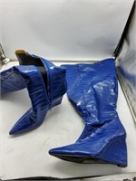Blue size 6.5 heels