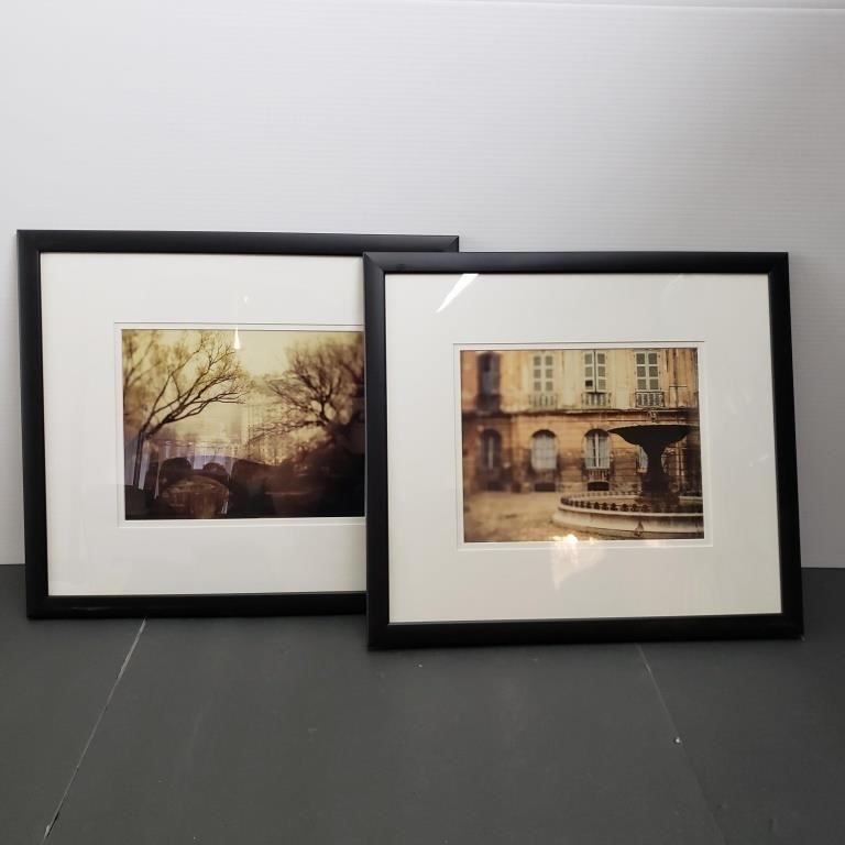 2 FRAMED PHOTOGRAPHS 17 x 15