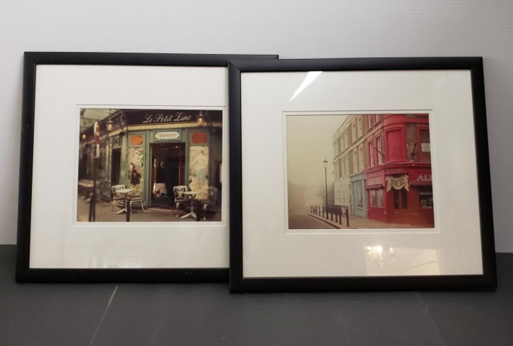 2 FRAMED PHOTOGRAPHS- ALICE RESTAURANT 17 x 15