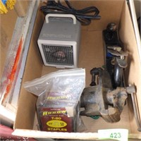 WOOD PLANER, BENCH VICE, MINI HEATER (WORKS) >>>