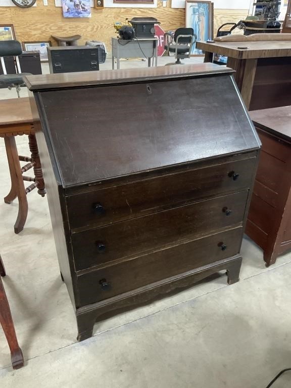 17x34x40 Drop Front Desk Chest PU ONLY