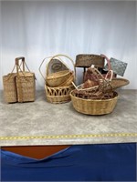 Large lot of various size baskets