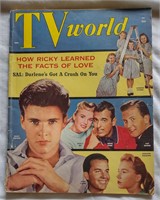 Complete 1958 TV World Mag. Ricky Nelson BOONE +