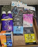 Beauty lot - face masks, beauty masks, sunscreen,