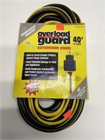 Overload guard 40 foot 14 gauge extension cord new