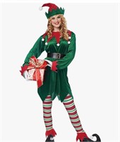New, Adult Christmas Elf Costume, Size XL,AD