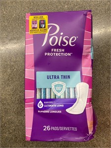 Poise Ultra Thin Pads x 26
