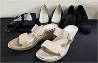 Group of designer style women's shoes box lot