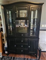 American Signiture Lighted Curio Cabinet