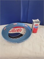 Vintage Pepsi Cola Tray and Can Bank