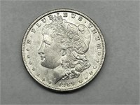 High-Grade 1889 $1 Morgan Silver Dollar AU.UNC