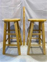 25” Wooden Stools