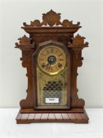 Walnut Kitchen Shelf Clock