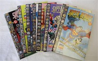 Lot of 9 Super Hero Stamp Albums