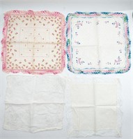 Lot Of 4 Handkerchiefs