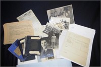 Folder of WWII RAF serviceman ephemera