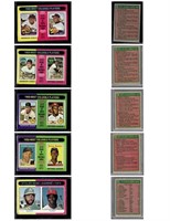 Lot of 5 1975 Topps Vintage Baseball Cards