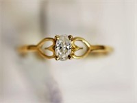 10kt Yellow Gold Cubic Zirconia Ring