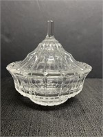 Tiara crystal candy dish, approx 5 1/2in high