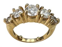 14k Graduated Diamond Ring