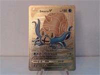 Pokemon Card Rare Gold Omastar V