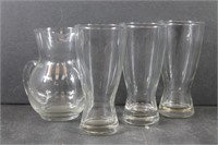 Beer Glasses and a Small Water Pitcher