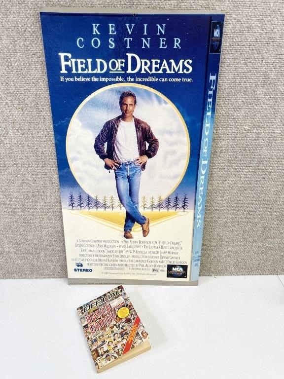 Field of Dreams MOVIE Memorabilia & Baseball Book