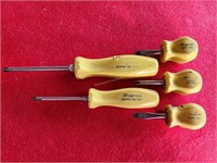 Snap On Yellow Handle Screwdriver Group