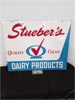 Vintage double l sided Stueber`s Dairy Products