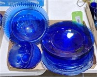 Cobalt Blue Plates & Bowls