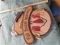 Wooden Scarecrow Plaque