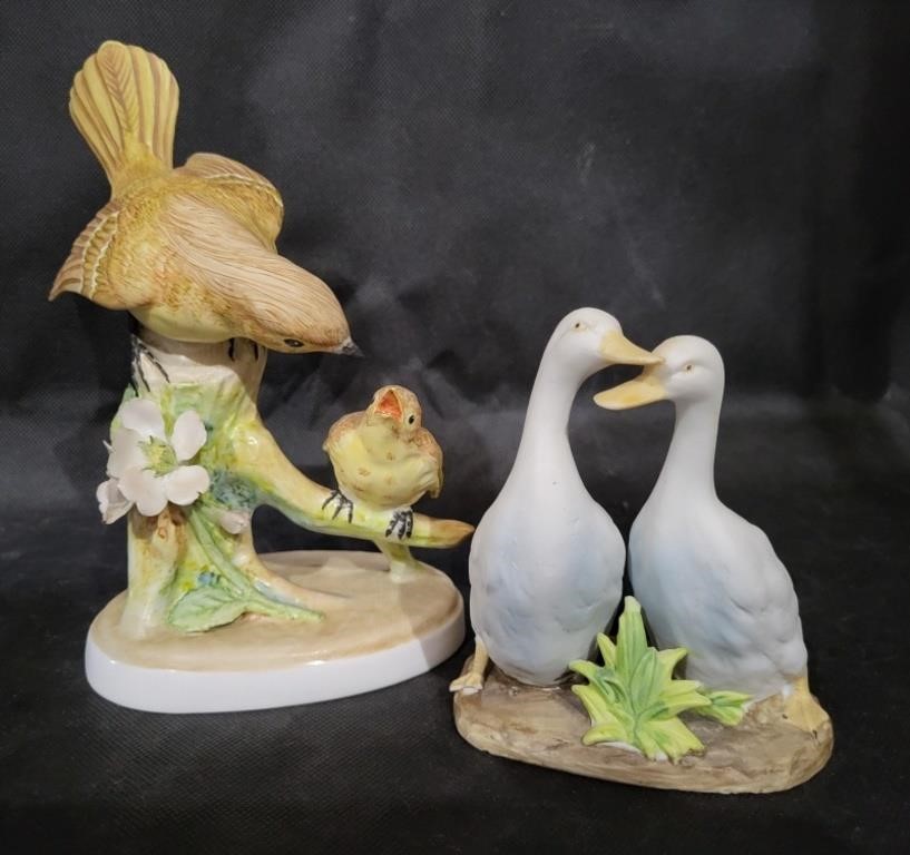 Staffordshire Birds & Lefton Geese Figures