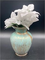 Carstens Tonnieshof German Turquoise Drip Vase