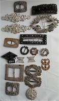 Metal facet cut buckles & decoration items