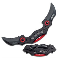 Tac-force Black Dual Blade Spring Assisted Knife