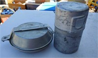 US Military Camp Stove and Cooking Pans