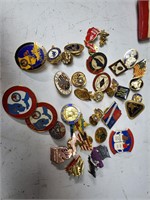 Lot of Elks pins and other misc pins