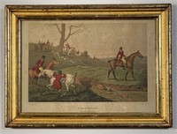 Antique Fox Hunting Scene Henry Alken Litho