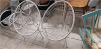 2 Childs Metal & Rope chairs