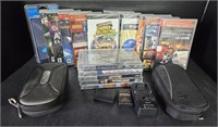 (K) PSP Lot Includes Cases, Batteries With