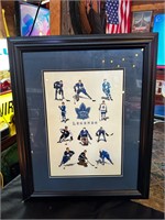 Framed Leafs Legends Print