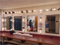 4-mirror set w/make-up lights