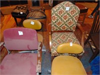 2 antique office chair