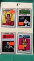 4 Basketball REPRINT Cards Erving Chamberlain