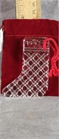 WATERFORD CRYSTAL ORNAMENT STOCKING