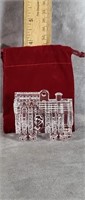 WATERFORD CRYSTAL ORNAMENT TRAIN CABOOSE