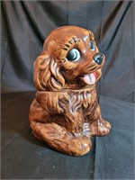 Brown Puppy Cookie Jar