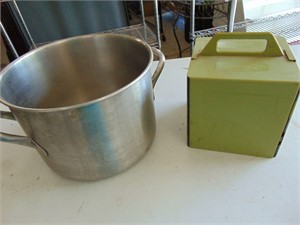 Large Stainless Steel Pot and Parts Storage