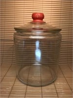 GLASS JAR WITH TOM'S GLASS LID