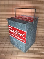 VINTAGE SEALTEST GALVANIZED MILK COOLER